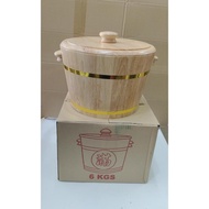 6KG Wooden Rice Bucket Storage Box