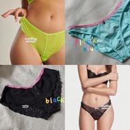 KATUN H&m Hush Acid Lime Organic Cotton Lace Panty Brief / CD Branded Jastip Max Fashion Women's Pan