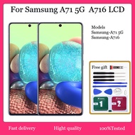 Original AMOLED LCD for Samsung Galaxy A71 5G A716 LCD Display Touch Screen Digitizer Assembly Repla