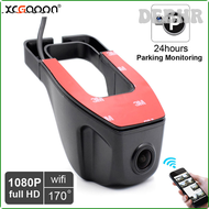 DEBHR กล้องติดเครื่องบันทึกวีดีโอติดรถยนต์ระบบ Wifi HD 1080P จอถอยหลัง24ชั่วโมงรองรับได้ถึงระบบเทเจ็ตการ์ด GB TF 128