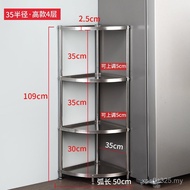 Corner Rack 30 Shelf Seasoning Triangle Corner Rack Shelf Stainless Steel Floor-standing Multi-layer
