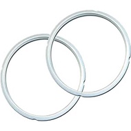Instant Pot 6 Qt Sealing Ring, Twin pack, Clear,Twin Pack Transparent White,5 & 6Qt - 2pk