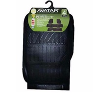 Avatar 6168 4 Pcs- 3 Row Car Carpet - Black