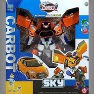 【樂GO】CARBOT 衝鋒戰士 飛天 SKY  變形機器人 機器人 車子 汽車 玩具 原廠正版