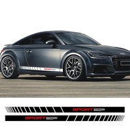 Car Side Skirt Sticker Sport Edition Vinyl Decals Racing Stripes Graphics Accessories For Audi TT 8N