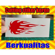 Tribal fire cutting sticker cool sticker