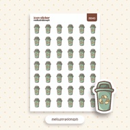 Recycle Icon Sticker, Recycle Day Reminder, Collection Day Icon Stickers, Cute Mini Stickers | IS038