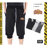 3/4 jogger pants 3/4 jogger pants lakers jogger pants basketball training pants/ cheap jogger pants 