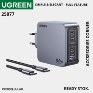 Ugreen Nexode Pro 160W GaN Adapter Fast Charger LAPTOP 3 Port USB C 1 USB A 25877