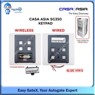 Original CASA ASIA 433MHz Wireless Keypad Remote Control for SG-350 SG-320 Auto Gate Opener System –