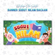🌼1 DAY SHIP🌼 BANNER SUDUT NILAM / MEMBACA / BACAAN NILAM - HIASAN PUSAT SUMBER SEKOLAH