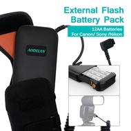 AODELAN External Flash Battery Pack Battery Power Bank for Canon EL-1 600EX II-RT 600EX-RT 580EX 580