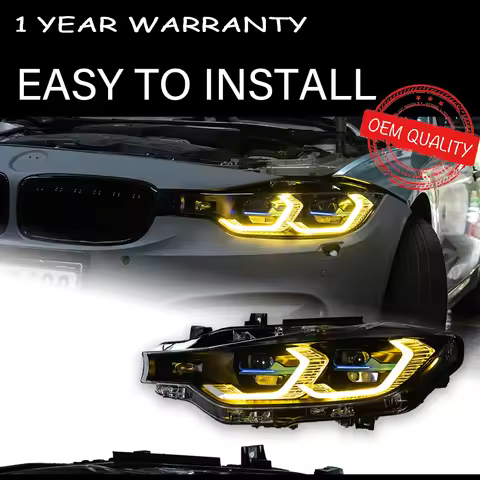 Headlight For BMW F30 2013-2018 320i 325i 328i Car автомобильные товары LED DRL Hella Xenon Lens Hid