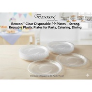 Benxon Disposable Plastic Plate – High Quality Party Plate for Catering Buffet Dinner