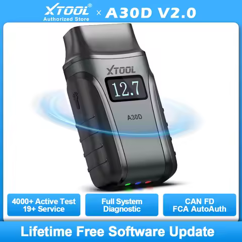 XTOOL Anyscan A30D Bluetooth OBD2 Diagnostic Tool Hot Version Full System Bi-directional 16 Reset CA