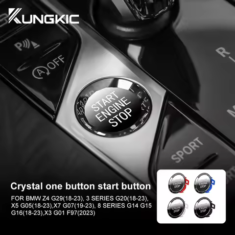 for BMW Z4 G29 G20 X5 G05 X7 G07 G14 G15 G16 X3 G01 F97 Crystal Car Engine Start Button Ignition Cov