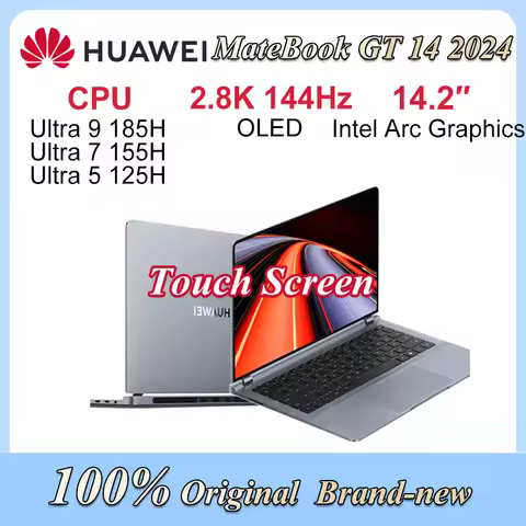 HUAWEI MateBook GT 14 Laptop 2024 Ultra 9-185H/Ultra 7-155/Ultra 5-125 Notebook 14.2-inch 2.8K OLED 
