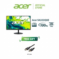 Acer SA322QUE Monitor (31.5"/IPS/2k 2560 x 1440/100hz/1ms VRB/72%  NTSC/300nits/Built in Speaker/Ves