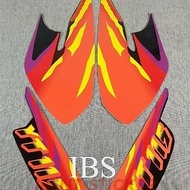 STANDARD ORIGINAL STRIPING STICKER YT115 YT 115 POLETORANGE