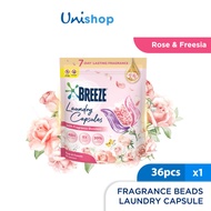 Breeze Fragrance Beads Capsule Detergent Rose 36's