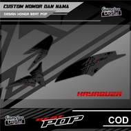 COOL HONDA STRIPING HAYABUSA POPBEAT ALREADY CUT, JUST STICK IT ON