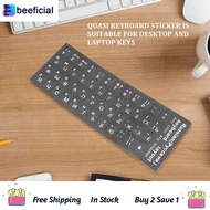 THLB0P Russian Letters Keyboard Sticker for Notebook Laptop Desktop PC Keyboard Covers Russia Sticker