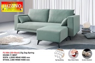 Sofa Set/ 3-Seater Fabric Sofa with Stool/ 3-Seater L shape Sofa / Sofa Murah/ Sofa / Living Room Furniture.