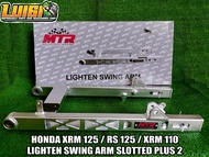 MTR HONDA XRM 125 / RS 125 / XRM 110 LIGHTEN SWING ARM SLOTTED PLUS 2