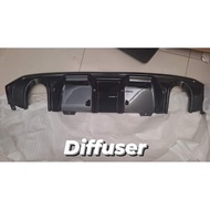 civic fc As is / defect spoiler and diffuser all 2 item