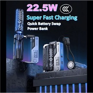 CCC Cyber Punk Design Fast Charging Power Bank Quick Battery Swap Technology Travel Friendly 22.5W