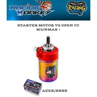 Racing Monkey New Version Starter Motor Open CC V2 Mio Sporty/Amore/Mioi125/M3/Nmax/LC150