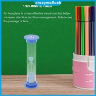 [New] 1/2/3 Minutes Hourglass Toys Time Management 3pcs/Set for Children Adults