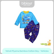 Velvet Pajamas Bamboo Cotton Boy - Vehicles