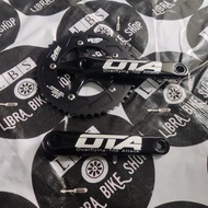 CRANK SET OTA MUSCLE FIXIE FIX GEAR 48T AL7005 BLACK