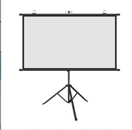 投影儀支架幕布高清家用辦公便攜三腳架幕60寸4:3便攜式支架玻珠幕布（黑色款）送移動掛環