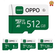 🔥COD + FREE + Ready Stock🔥Oppo การ์ด Micro SD ความเร็วสูง TF Card Class 10 TF Card 256Gb/512Gb/1Tb การ์ดหน่วยความจำความเร็วสูง