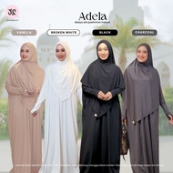 Jannah River Abaya Adela Gamis Islamic Study Group Spandex Jersey Material Korean Semi Batwing Dress