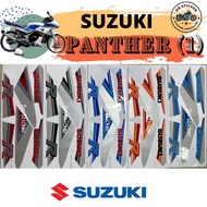 SUZUKI TXR PANTHER JERUNG R 150 Stripe Stiker Sticker TXR150 JERUNG150 PANTHER150 BLACK (1) COVERSET COVER SET KAVERSET