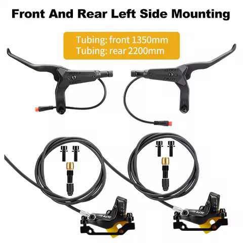 NUTT Y-5 4 Piston Electric Scooter Brake Hydraulic Disc Brakes 140 160 180 Rotor For A5-D KUGOO Zero