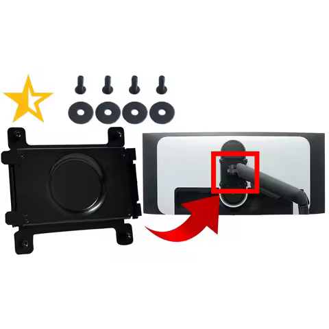 VESA Mount Adapter for DELL Alienware AW3423DW Monitor Bracket Mounts to 100*100 Stand / Arm / Desk 