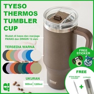 There is - TYESO Tumbler Portable Stainless Steel Thermos Coffee Cup 900 ML 1200 ThermosML