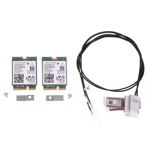 【9560NGW WiFi Card+Antenna 1733Mbps Wireless 9560 Dual Band 2.4G/5G BT 5.0 802.11Ac M.2 CNVI 9560NGW