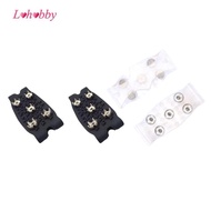 [Lohobby] Crampons Ice Cleats Slip on Footwear Gripper Spike with 5 Steel Spike Grips Snow