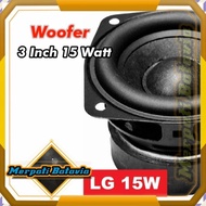 Mini Subwoofer Speaker LG Woofer 3 inch 15W 4 ohm Low Bass 15 Watt 3in
