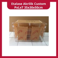 Custom Acrylic Display Case LxWxH 35x30x50cm