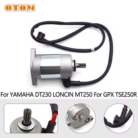 OTOM DT230 Starter Motor For YAMAHA LONCIN MT250 For GPX TSE250R HENGJIAN HJ250H KAYO KT250 GR7 GR8 