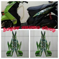 HIJAU Mio soul 2010 green motorcycle sticker