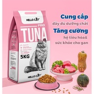 [Bao 5kg] Hạt Hello Cat Cho Mèo 5kg - Thức Ăn Hạt Cho Mèo Hello Cat Vị Cá Ngừ