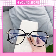 Fashion glasses for men and women with polygonal eyes, youthful, personality, youthful Korean style 