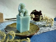 手工刻印客製公司印章 • 大業永昌 • 天青石印章